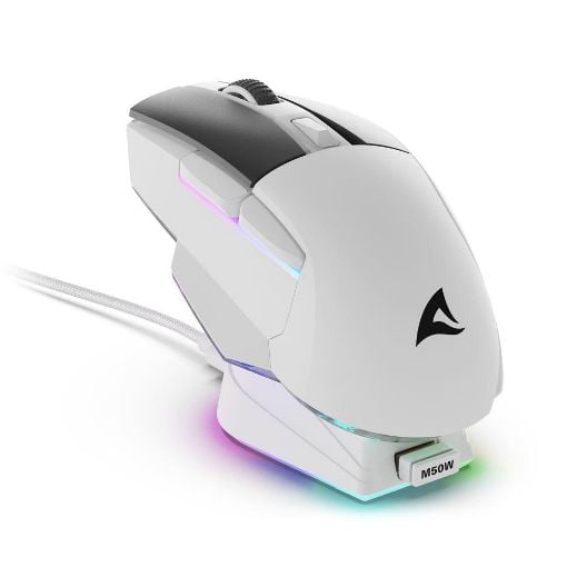 Εικόνα της Ποντίκι Sharkoon Skiller SGM50W Wireless RGB White