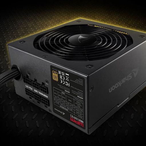 Εικόνα της Τροφοδοτικό Sharkoon WPM Gold Zero 650W Semi Modular 80 Plus Gold
