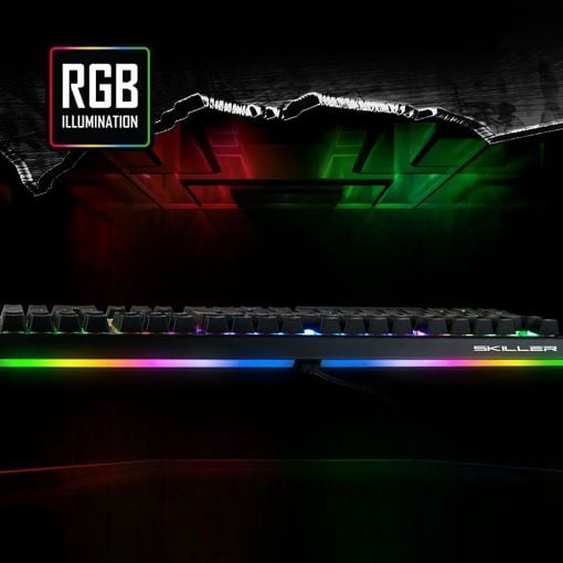 Εικόνα της Πληκτρολόγιο Sharkoon Skiller SGK60 Kailh Box Red Switches RGB US