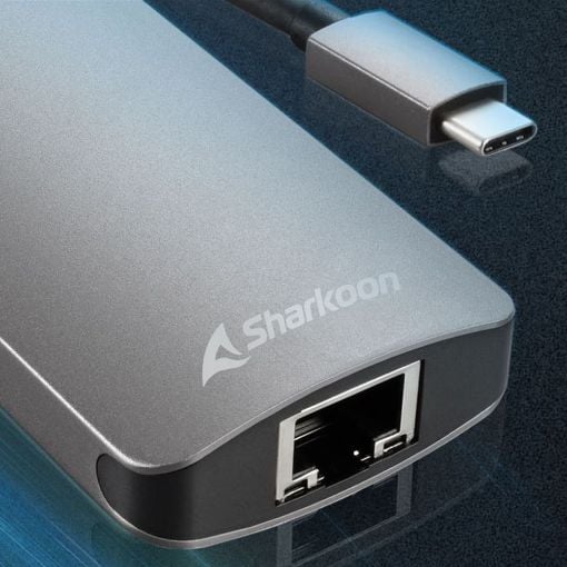Εικόνα της USB Hub Sharkoon OfficePal USB Type-C 6-in-1 Combo Adapter