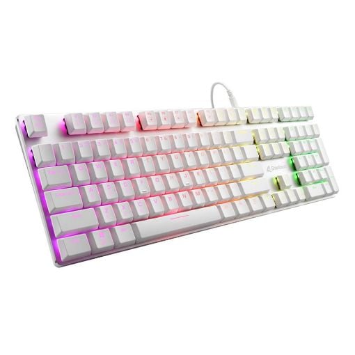 Εικόνα της Πληκτρολόγιο Sharkoon PureWriter Kailh Red Switches RGB US Λευκό