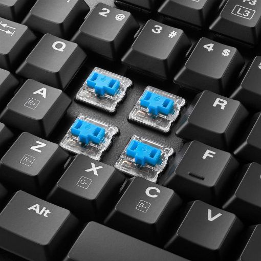 Εικόνα της Πληκτρολόγιο Sharkoon PureWriter TKL Kailh Blue Switches RGB US Black