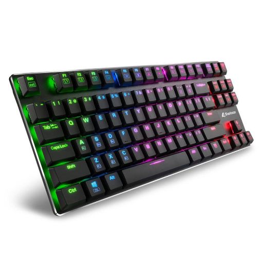 Εικόνα της Πληκτρολόγιο Sharkoon PureWriter TKL Kailh Blue Switches RGB US Black
