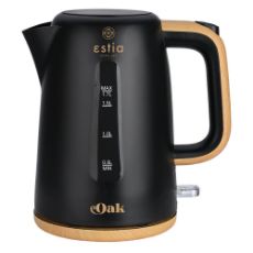 Εικόνα της Βραστήρας Estia Oak Πλαστικός 2200w Μαύρος 1.7lt 06-24659