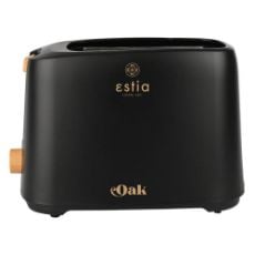 Εικόνα της Φρυγανιέρα Estia Oak 2 Θέσεων 700w ΜΕ 7 Επίπεδα Ψησίματος Μαύρη 06-24666
