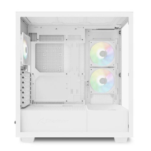 Εικόνα της Sharkoon Rebel C60 RGB Tempered Glass White
