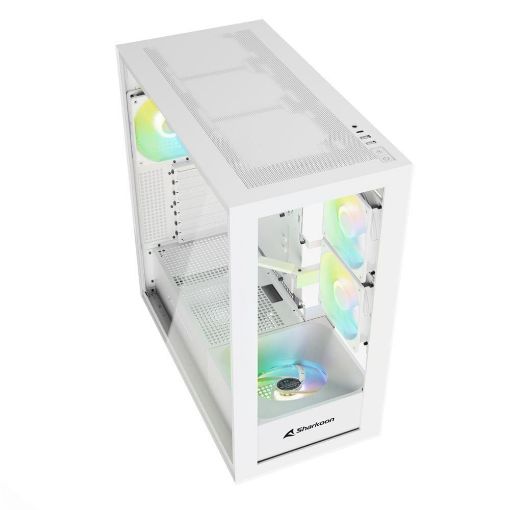 Εικόνα της Sharkoon Rebel C60 RGB Tempered Glass White