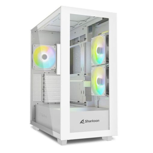Εικόνα της Sharkoon Rebel C60 RGB Tempered Glass White