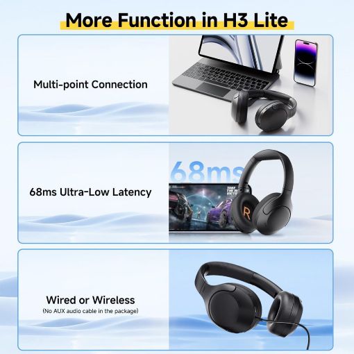 Εικόνα της Headset QCY H3 Lite Bluetooth Black