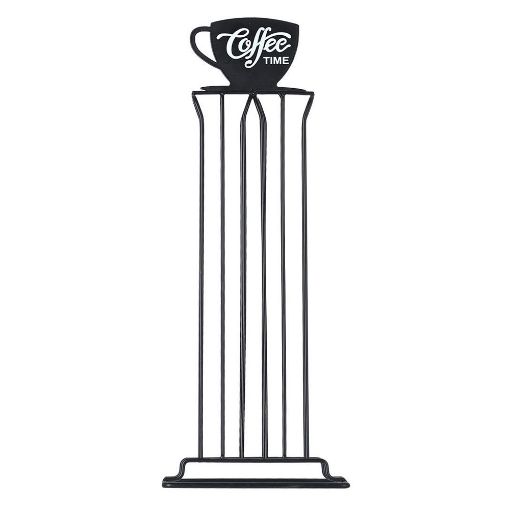Εικόνα της Βάση για Κάψουλες Espresso Metal Black Μεταλλική Estia 36 Θέσεων Μαύρη 01-19921