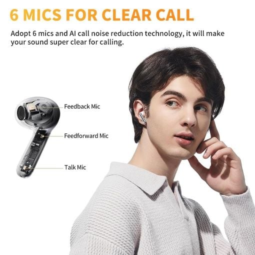 Εικόνα της True Wireless Earphones QCY AilyBuds Pro Bluetooth White