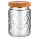 Εικόνα της Δοχείο Αποθήκευσης Allure Γυάλλινο Estia 700ml 14x10cm Ανάγλυφο 01-23607