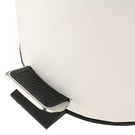 Εικόνα της Καλαθάκι Μπάνιου Estia Classic Μεταλλικό Soft Close 5lt Matte White 02-3746
