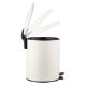 Εικόνα της Καλαθάκι Μπάνιου Estia Classic Μεταλλικό Soft Close 5lt Matte White 02-3746