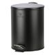 Εικόνα της Καλαθάκι Μπάνιου Estia Classic Μεταλλικό Soft Close 5lt Matte Black 02-3791