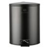 Εικόνα της Καλαθάκι Μπάνιου Estia Classic Μεταλλικό Soft Close 5lt Matte Black 02-3791