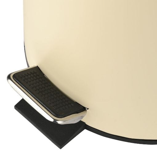 Εικόνα της Καλαθάκι Μπάνιου Estia Classic Μεταλλικό Soft Close 5lt Matte Beige 02-3784