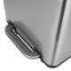 Εικόνα της Καλαθάκι Μπάνιου Estia Cubic Μεταλλικό Soft Close 6lt Inox 02-20934