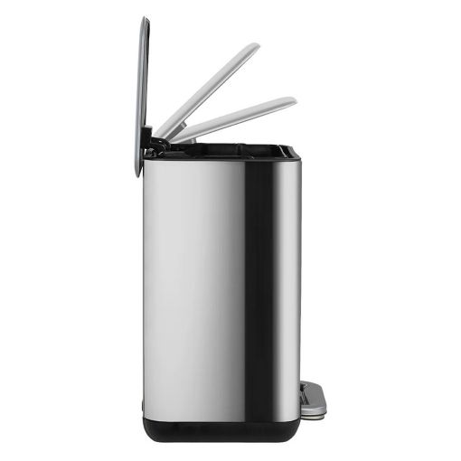 Εικόνα της Καλαθάκι Μπάνιου Estia Cubic Μεταλλικό Soft Close 6lt Inox 02-20934