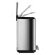 Εικόνα της Καλαθάκι Μπάνιου Estia Cubic Μεταλλικό Soft Close 6lt Inox 02-20934