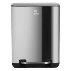 Εικόνα της Καλαθάκι Μπάνιου Estia Cubic Μεταλλικό Soft Close 6lt Inox 02-20934