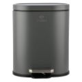 Εικόνα της Καλαθάκι Μπάνιου Estia Ovoid Μεταλλικό Soft Close 6lt Grey 02-21443