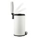 Εικόνα της Καλαθάκι Μπάνιου Estia Ovoid Μεταλλικό Soft Close 6lt White 02-21429