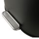 Εικόνα της Καλαθάκι Μπάνιου Estia Ovoid Μεταλλικό Soft Close 6lt Black 02-21436