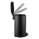 Εικόνα της Καλαθάκι Μπάνιου Estia Ovoid Μεταλλικό Soft Close 6lt Black 02-21436
