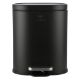 Εικόνα της Καλαθάκι Μπάνιου Estia Ovoid Μεταλλικό Soft Close 6lt Black 02-21436