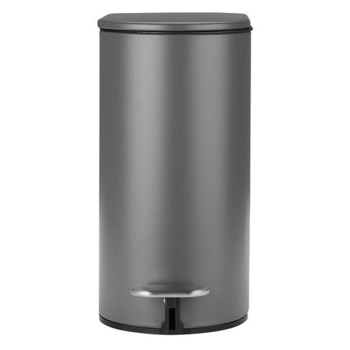 Εικόνα της Χαρτοδοχείο Μπάνιου Estia Slim Soft Close Ματ Γκρί 5lt 02-21931