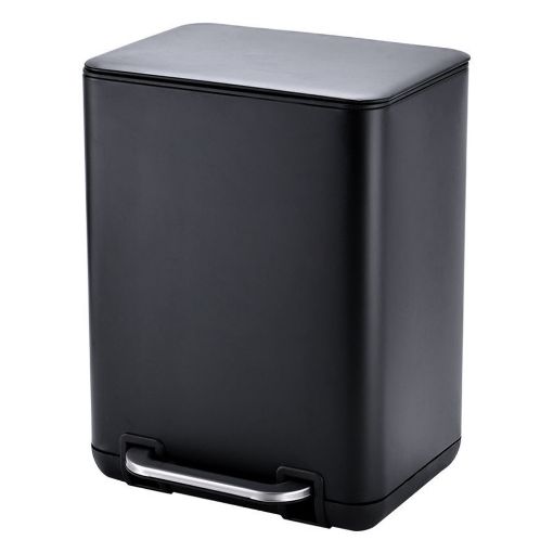 Εικόνα της Καλαθάκι Μπάνιου Estia Cubic Soft Close 6lt Μαύρο 02-20941