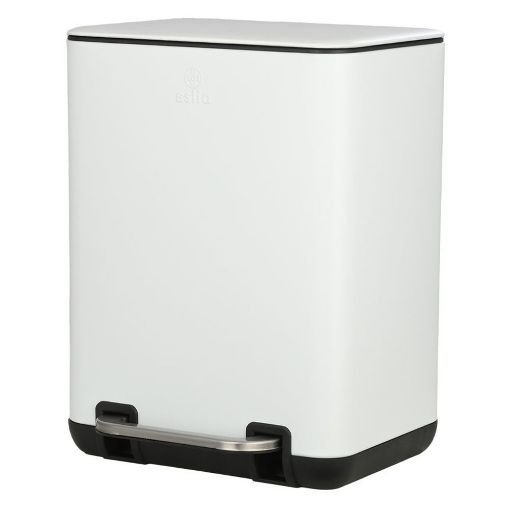 Εικόνα της Καλαθάκι Μπάνιου Estia Cubic Soft Close 6lt Λευκό 02-20958