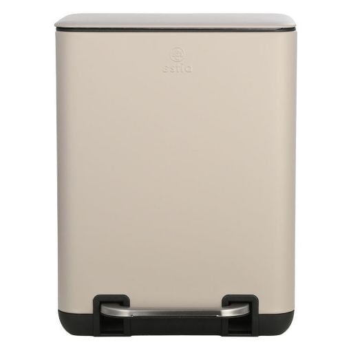 Εικόνα της Καλαθάκι Μπάνιου Estia Cubic Soft Close 6lt Taupe 02-20972