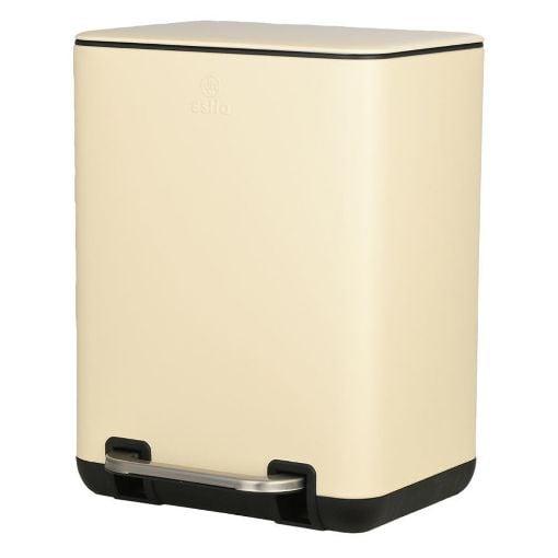 Εικόνα της Καλαθάκι Μπάνιου Estia Cubic Soft Close 6lt Ivory 02-20989