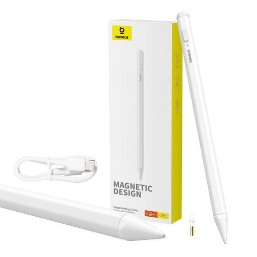 Εικόνα της Baseus Smooth Writing 2 Stylus Lite with LED Indicator Λευκό P80015802213-02