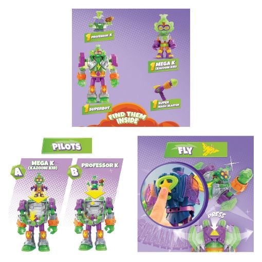 Εικόνα της Magic Box - Superthings Superbot με Φιγούρες Mega-K 1013-62119