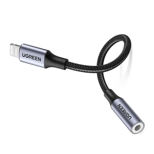 Εικόνα της Headphone Adapter Ugreen Lightning to 3.5mm F Black 30756
