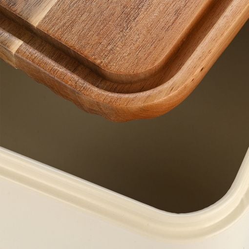 Εικόνα της Ψωμιέρα Estia Allure Μεταλλική 42x23x13cm Ivory 01-24833