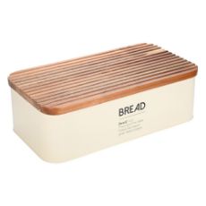 Εικόνα της Ψωμιέρα Estia Allure Μεταλλική 42x23x13cm Ivory 01-24833