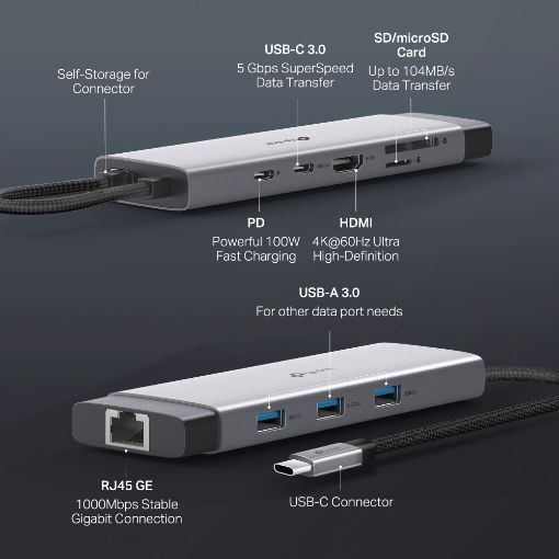 Εικόνα της Docking Station Tp-Link USB-C 9in1 UH9120C