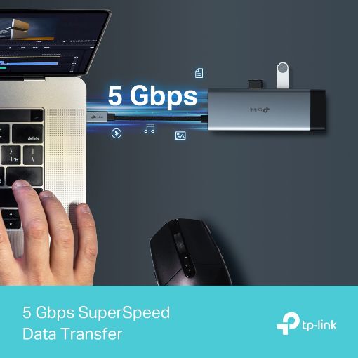 Εικόνα της Docking Station Tp-Link USB-C 6in1 UH6120C