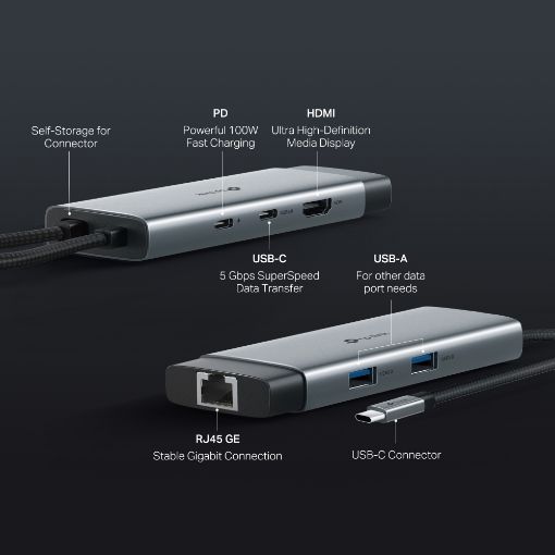 Εικόνα της Docking Station Tp-Link USB-C 6in1 UH6120C
