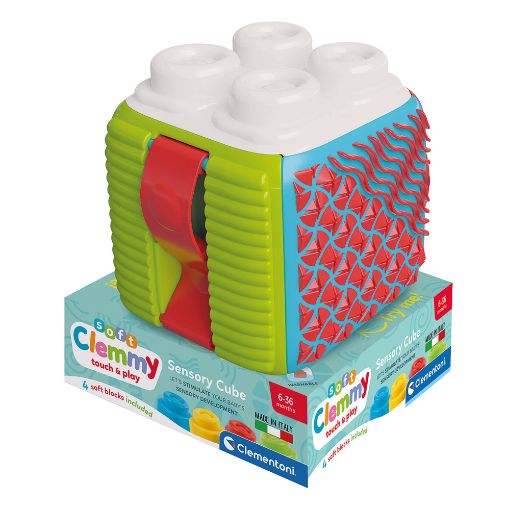 Εικόνα της Clementoni - Clemmy Soft Αισθητηριακός Κύβος Δραστηριοτήτων με Τουβλάκια 1033-17902