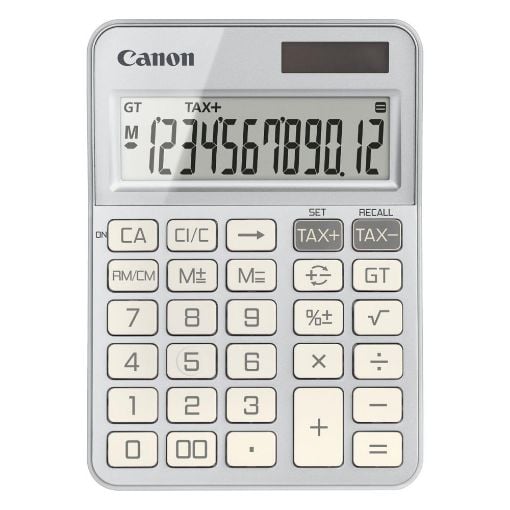 Εικόνα της Αριθμομηχανή 12 Ψηφίων Canon KS-125KB-SL Silver 6818C003AA