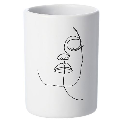 Εικόνα της Ποτηράκι Μπάνιου Line Art Estia Λευκό 02-18115