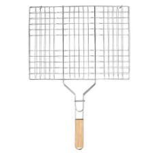 Εικόνα της Σχάρα Ψησίματος Barbeque Μεταλλική Estia 60x40cm με Ξύλινη Λαβή 05-9472