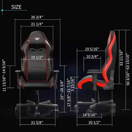 Εικόνα της Gaming Chair Eureka Ergonomic GC-01 Black/Red ERK-GC-01