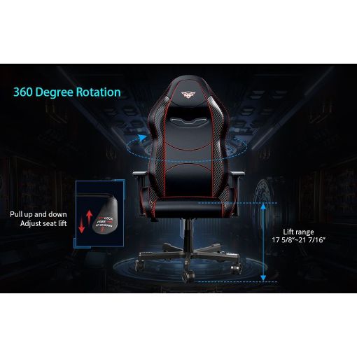 Εικόνα της Gaming Chair Eureka Ergonomic GC-01 Black/Red ERK-GC-01