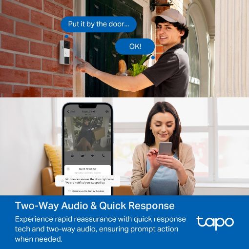Εικόνα της Video Doorbell Tp-Link Tapo D210 2K